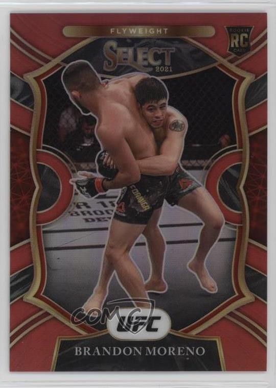 2021 Panini Select UFC Concourse Red Prizm /99 Brandon Moreno #96 Rookie RC