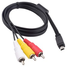 Mini USB to 3 RCA Cable AV Stereo Audio Video Cable for AVC-DC400ST EOS 7D, 6...