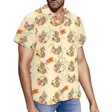 Bigfoot Sasquatch Cryptid Floral Color Vacation Summer Hawaiian Shirt