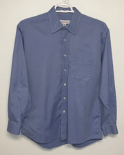 Joseph  Feiss Long Sleeve Button Up Shirt Men's 16.5 Blue