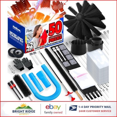 Essential Dryer Vent Cleaner Set with Various Brushes and Cleaning Accessories