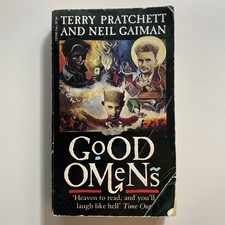 Good Omens Neil Gaiman Terry Pratchett 1991 Corgi UK Paperback End Times Fantasy