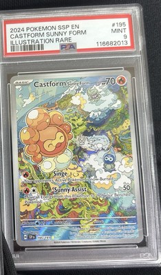 castform sunny form pokemon card SV08: Surging Sparks Castform Sunny Form #195/191 main image 0