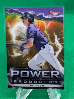 Zac Veen 2020 Bowman s Best Power Producers Gold Refractor /50