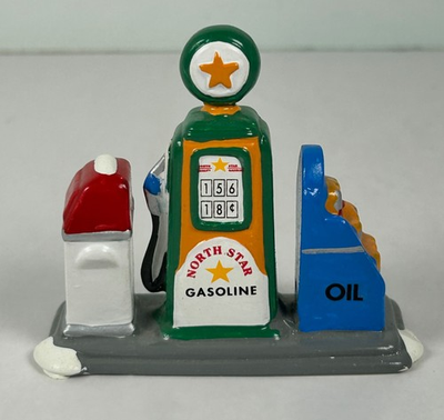 #ad Dept 56 North Star Gasoline Pump Gas Station Accessory Figurine ONLY $17.05