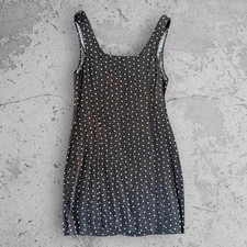 Rollas polka dot mini dress in black cotton blend size Small
