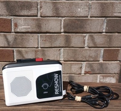Reshow Portable Cassette Recorder Player Built-in Speaker & Headphone Jack READ