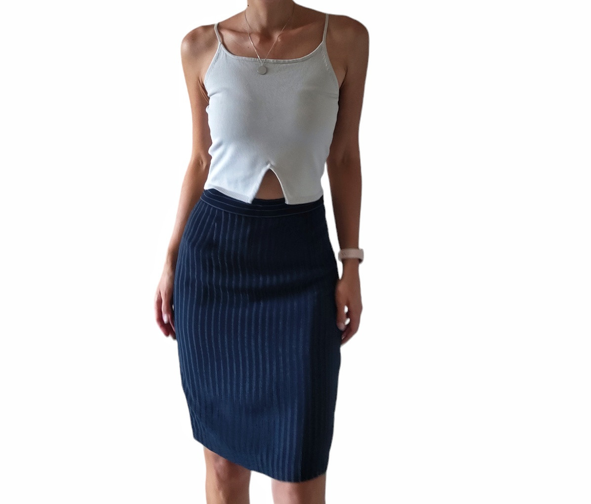 Moschino Couture, Moschino Couture repetita Juvant Vintage 90s striped skirt - - sz Uk 10/Us8