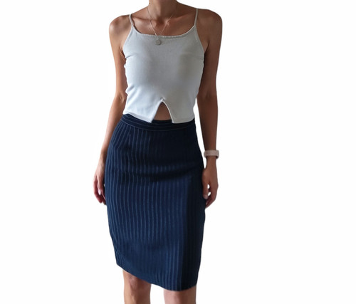 Moschino Couture, Moschino Couture repetita Juvant Vintage 90s striped skirt - - sz Uk 10/Us8