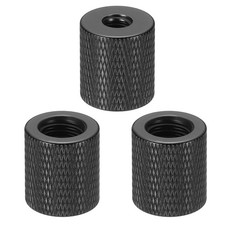 Tripod Screw Adapter Camera Screw Mount 1/4" Female to M10 Female Black 3Pcs