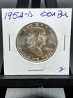 1954 D 50C BU Silver Franklin Half Dollar