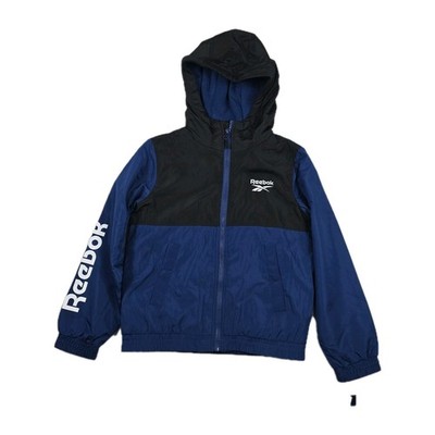 Reebok Boys Size 6 Batik Blue Full Zip Fleece Lined Jacket New