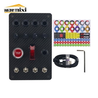 Aluminum Alloy Button Box Racing SIM Button Box for SIMAGIC FANATEC THRUSTMASTER