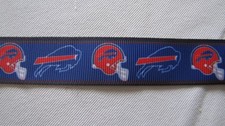 7/8" Buffalo Bills Grosgrain Ribbon - BTY - Crafting, Hairbows