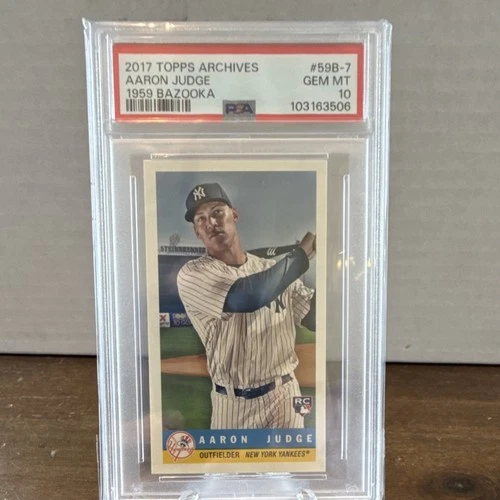 2017 Topps Archives 1959 Bazooka Aaron Judge Rookie Insert #59B-7 PSA 10 Yankees