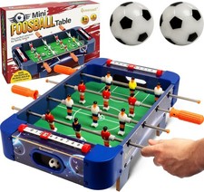 Mini Foosball Table for Kids and Adults   21-Inch Mini Soccer Game, Mini Soccer