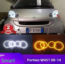 Switchback Anelli LED Angel Eyes DRL per Smart Fortwo W451 2008-2014 Brabus