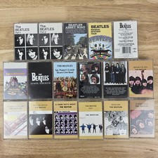 Beatles Lot of 17 Cassette Tapes Yellow Submarine Sgt Pepper Help Revolver