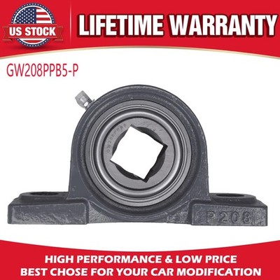 1 Pack Fit Tufline TPBT60 1-1/8'' Square Bore Pillow Block Bearing GW208PPB5-P US