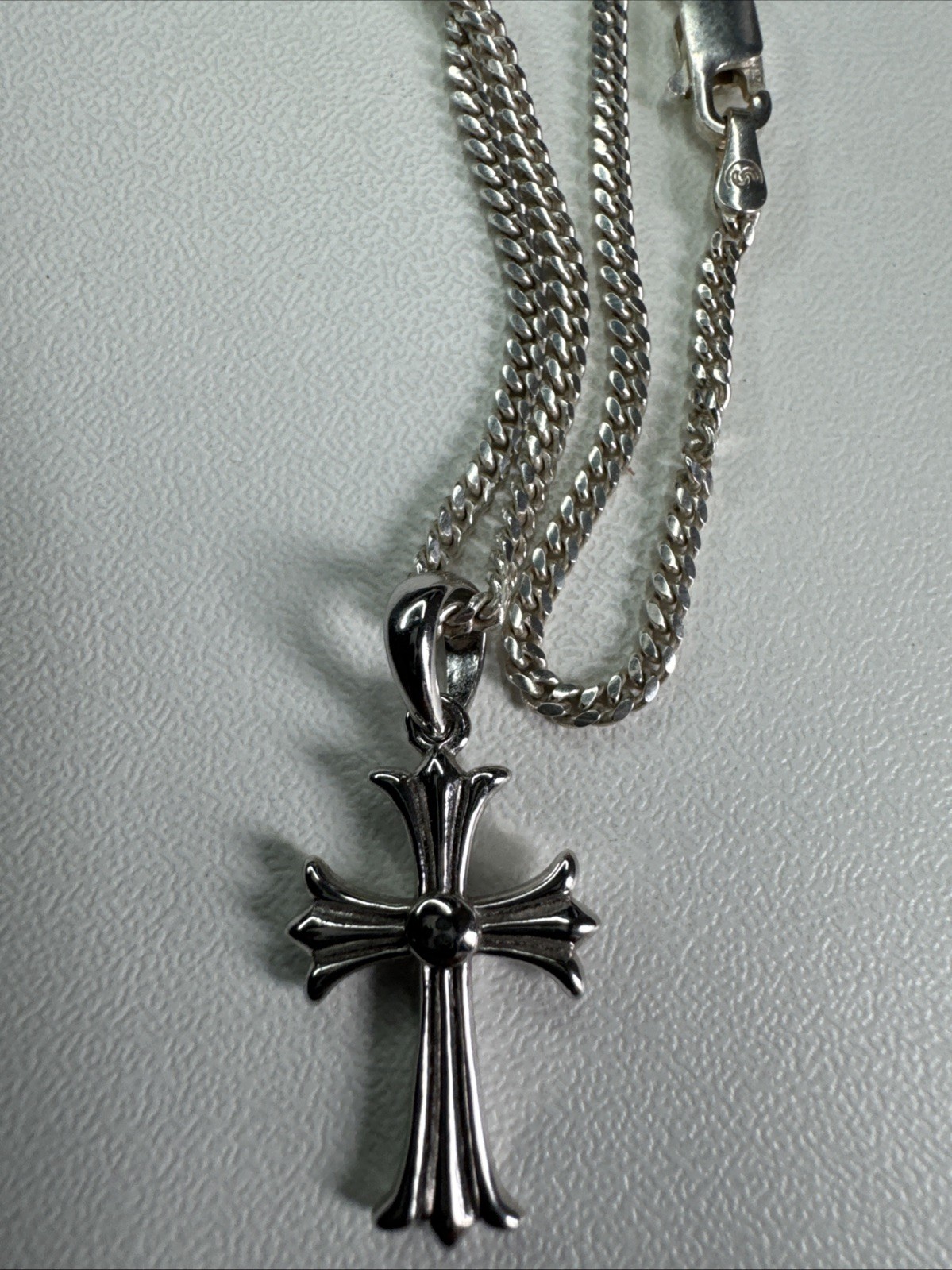 925 Sterling Silver Solid Cuban Chain 22inch 2mm … - image 1