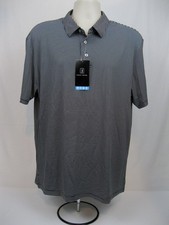 PGA Tour Mens Polo Shirt L Large Driflux Sunflux SS Short Sleeve Black Golf NWT