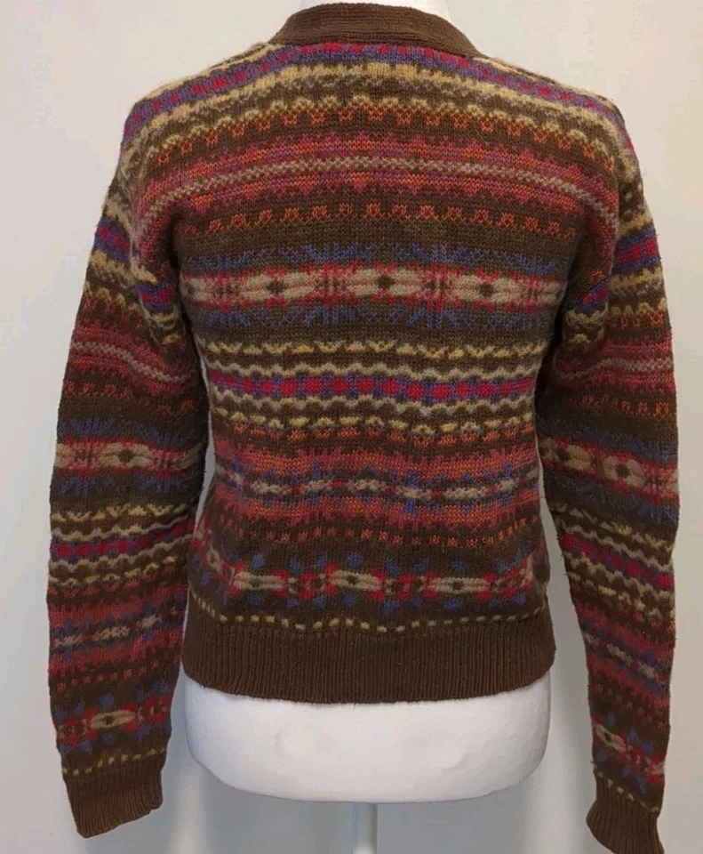 VTG Crazy Horse (Liz Claiborne Co) Womens Cardigan Sz S Wool/Cotton Blend 0710i - Image 3 of 4