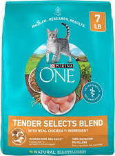 Natural Dry Cat Food, Tender Selects Blend with Real Chicken - 7 Lb. Bag 3.69 per pound