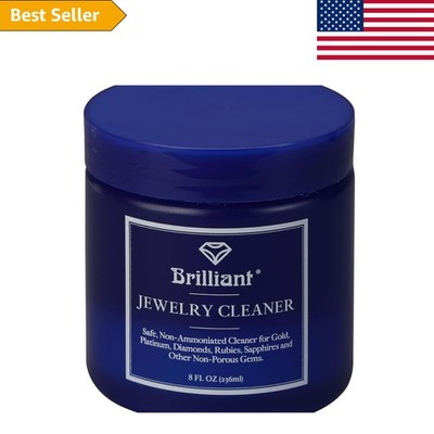 Gentle yet Powerful 8oz Jewelry Cleaning Solution   Safe for All Gems