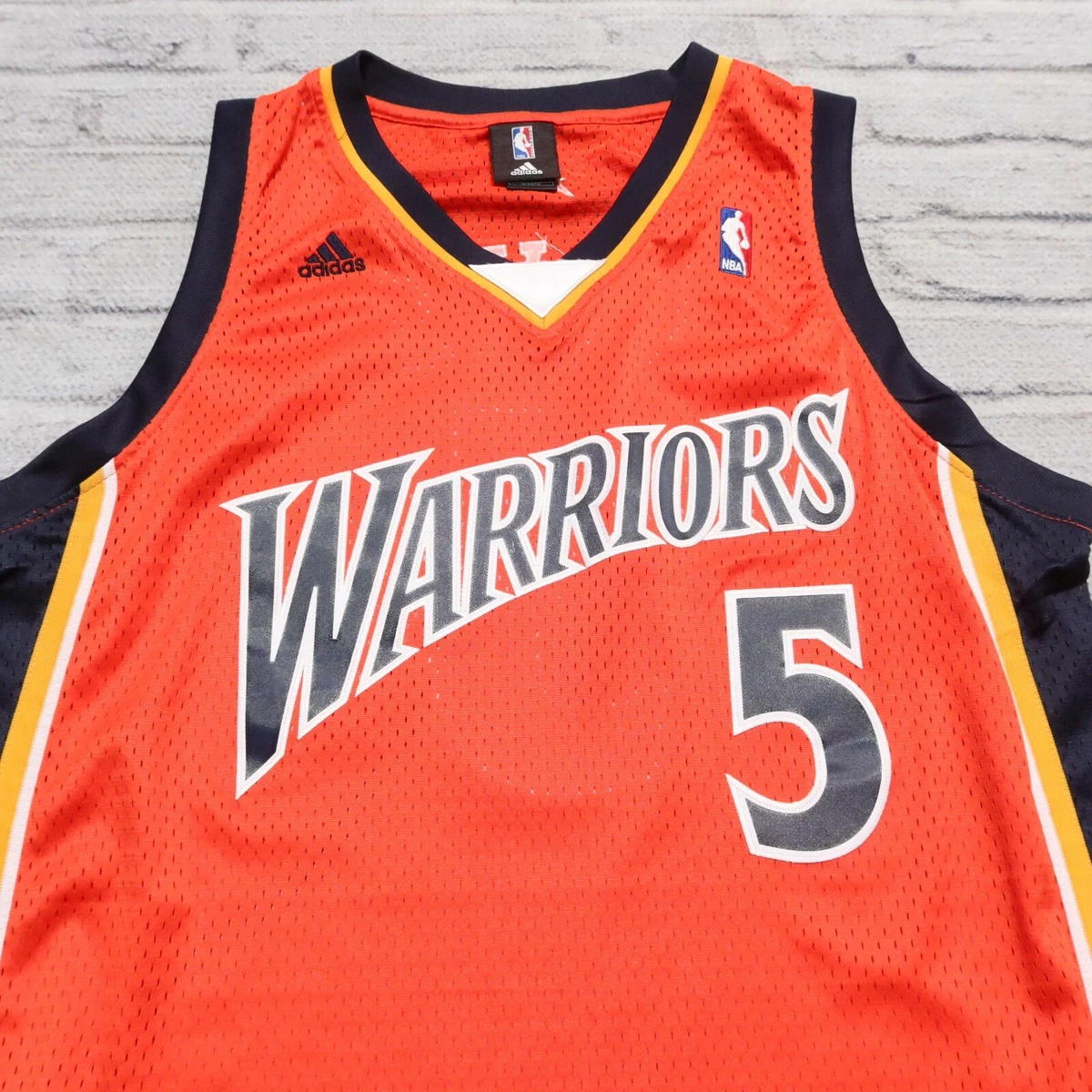 Vintage Rare Golden State Warriors Baron Davis Jersey by Adidas Alternate  Orange