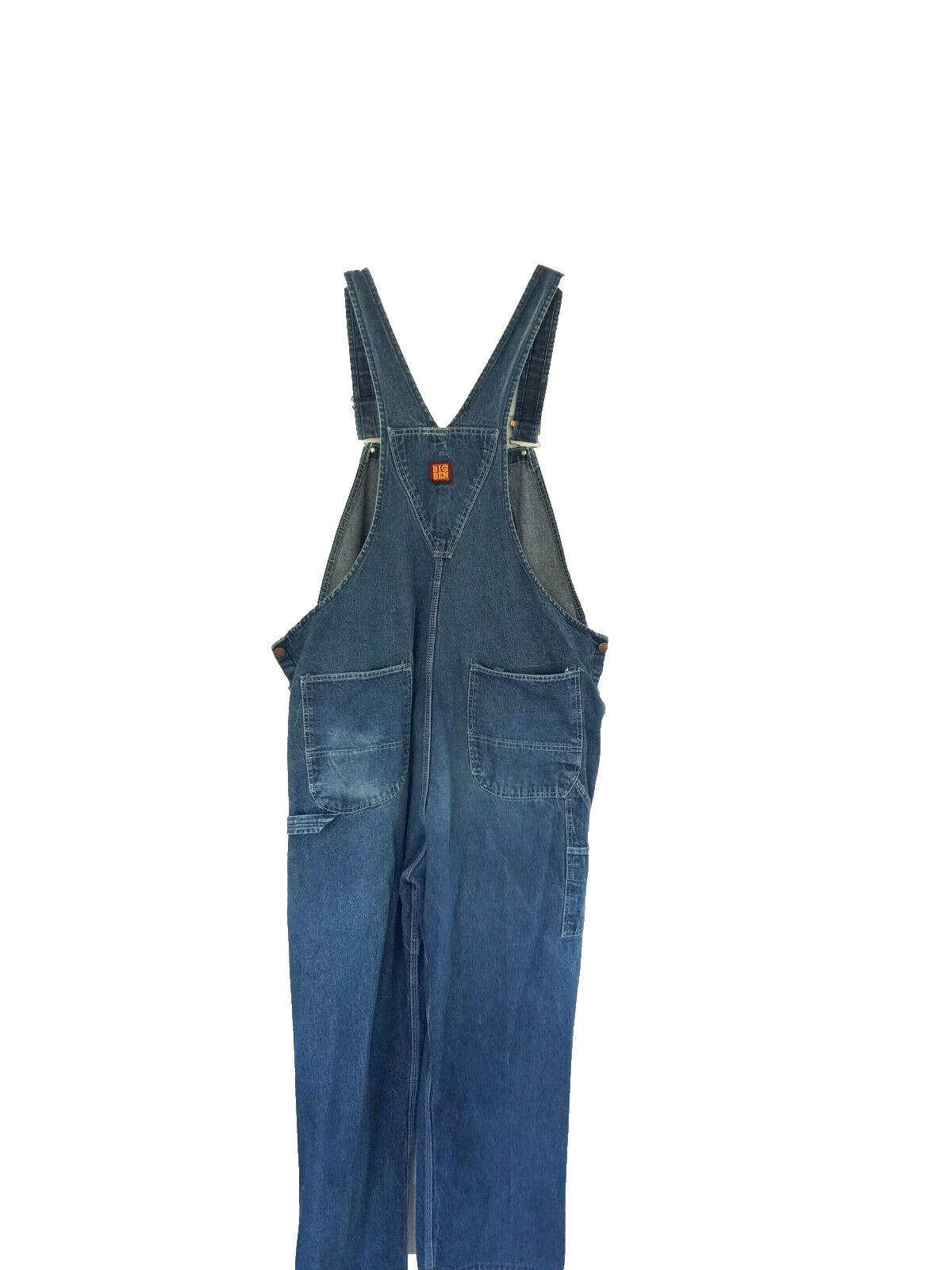 Big Ben Wrangler Blue Denim Bib Overalls Mens Size 40x28 MADE IN USA eBay
