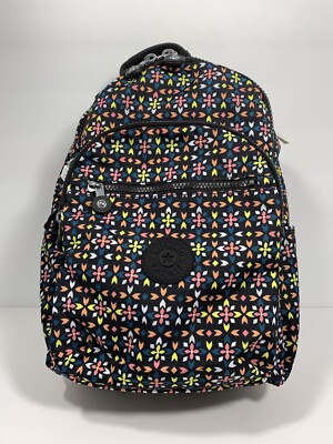 Kipling Seoul Small Tablet Printed Backpack Floral Mozzaik  display picture 2