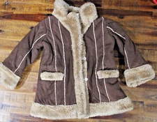 b.t. Kids - brown coat - 3 button close - 4t/4