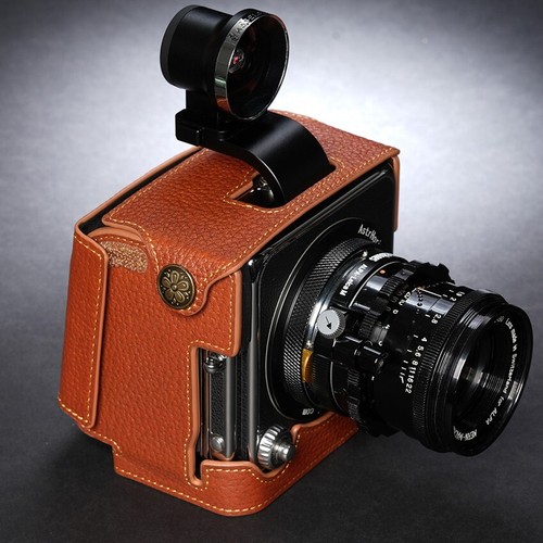 Base protectora de media cubierta de cuero hecha a mano para cámara Hasselblad 907x100c - Imagen 1 de 16
