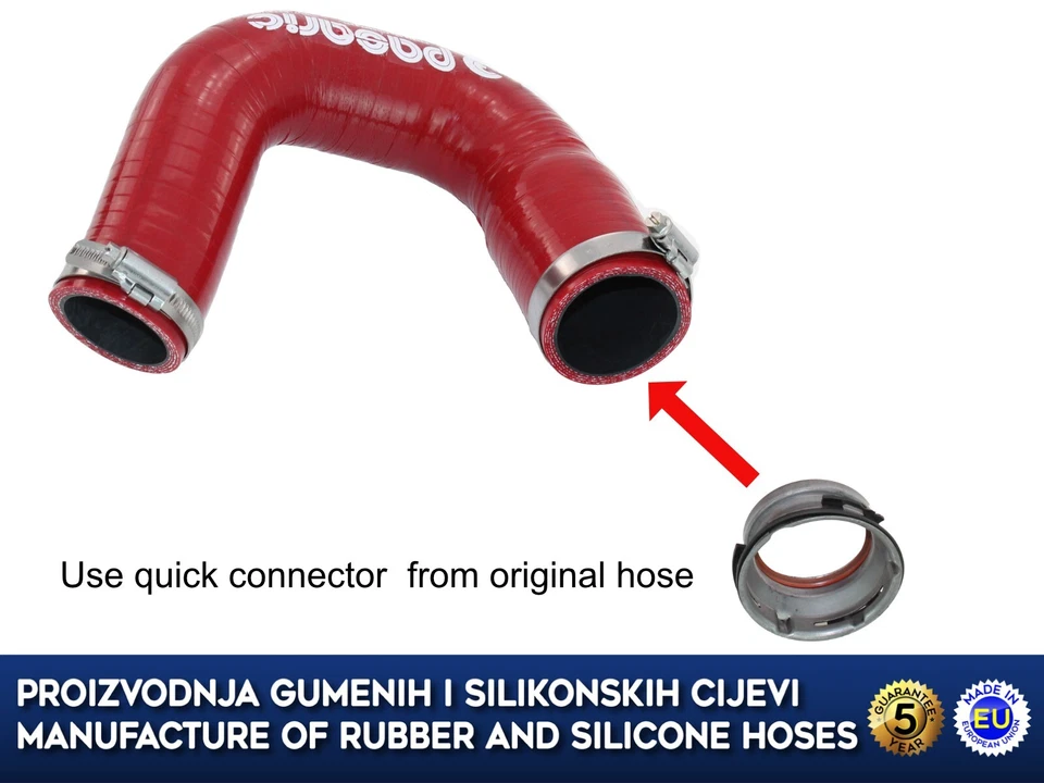 Tubo intercooler di ricambio ALFA ROMEO GIULIETTA 1.6 JTD 50517103 50517510 - Immagine 3 di 4