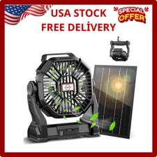 CONBOLA 25400mAh,Camping Fan, Portable Fans Rechargeable 9-Inch Battery Power...