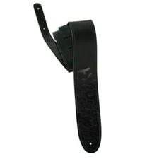 PRS Paul Reed Smith 2.5” Leather Bird Swarm Guitar Strap, Green