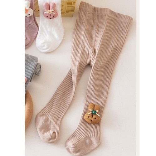 Children Leggings Socks Combed Cotton Cartoon Kids Cable Knit Leggings - Picture 5 of 27