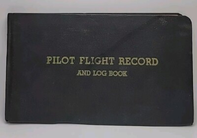 VINTAGE 1946 PILOT FLIGHT RECORD AND LOG BOOK | eBay