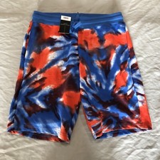  1 NWT NO BOUNDARIES MEN'S LOUNCE/SLEEP SHORT RED/WHITE/BLUE -See Photos-Size S