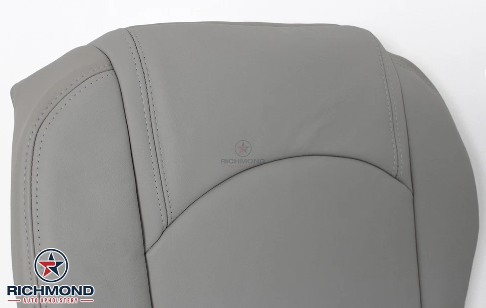 Saturn Outlook 2008 2009 - Cubierta de asiento de cuero de repuesto inferior del lado del conductor gris Foto 4 de 4