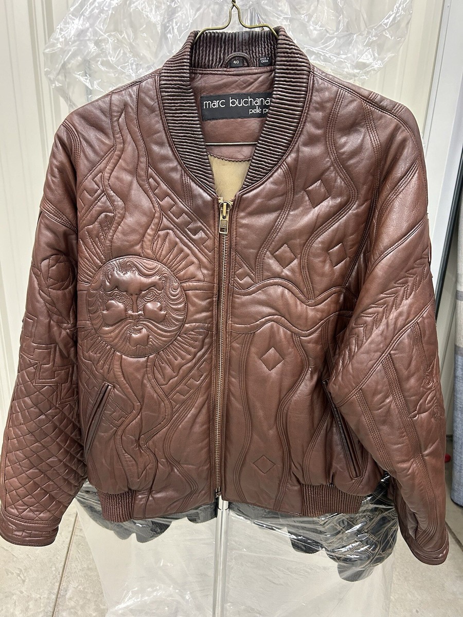 Vintage Marc Buchanan Pelle Pelle Leather Jacket (40) | eBay