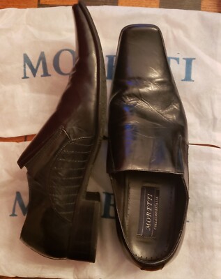 Moretti Collezione Italia Mens Dress Shoes Black Size 12
