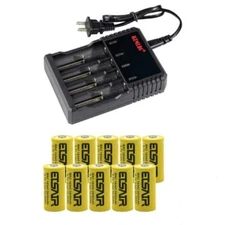 16340 Battery 2800mAh RCR123A Rechargeable 3.7V Li-ion Batteries For Torch Lot