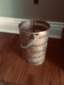 BRAND NEW GOLD TRASH CAN