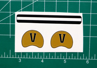Vanderbilt Commodores ''A'' *DIECUT DECALS ONLY* Mini Football Gumball Helmets OPI