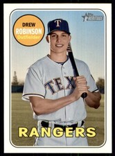 2018 Topps Heritage Drew Robinson Texas Rangers #678
