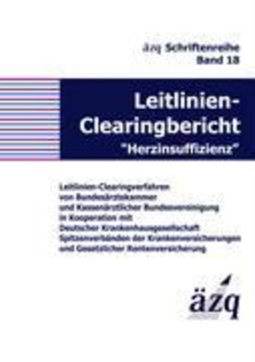 Thumbnail - Äzq | Leitlinien-clearingbericht Herzinsuffizienz | Taschenbuch |