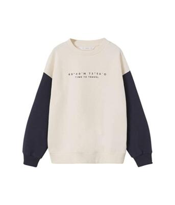 MANGO 297334 Kids Timeto Sweatshirt (Little Kids/Big Kids), 140 cm (9-10 years)