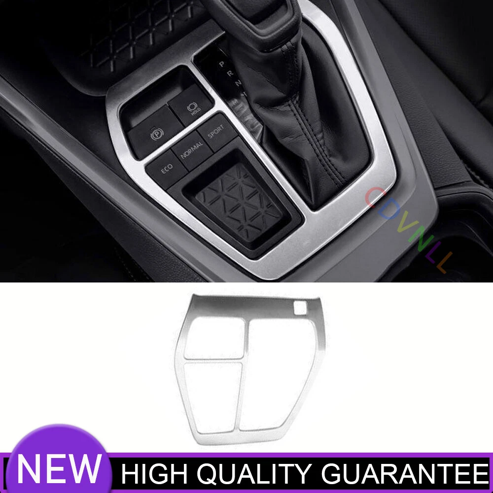 Inner Gear Shift Panel Decor Cover Trim For Toyota RAV4 19-2022 Silver Titanium