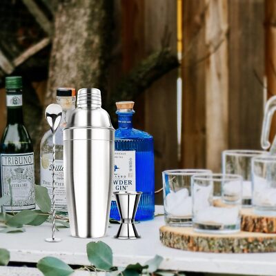 24OZ Cocktail Shaker Set - Cocktail Bar Martini Drink Shaker Set with Strainer,